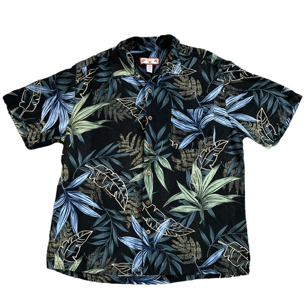 Caribbean Joe Men’s‎ Vintage 90's Short Sleeve Tropical Hawaiian Shirt Size: XL